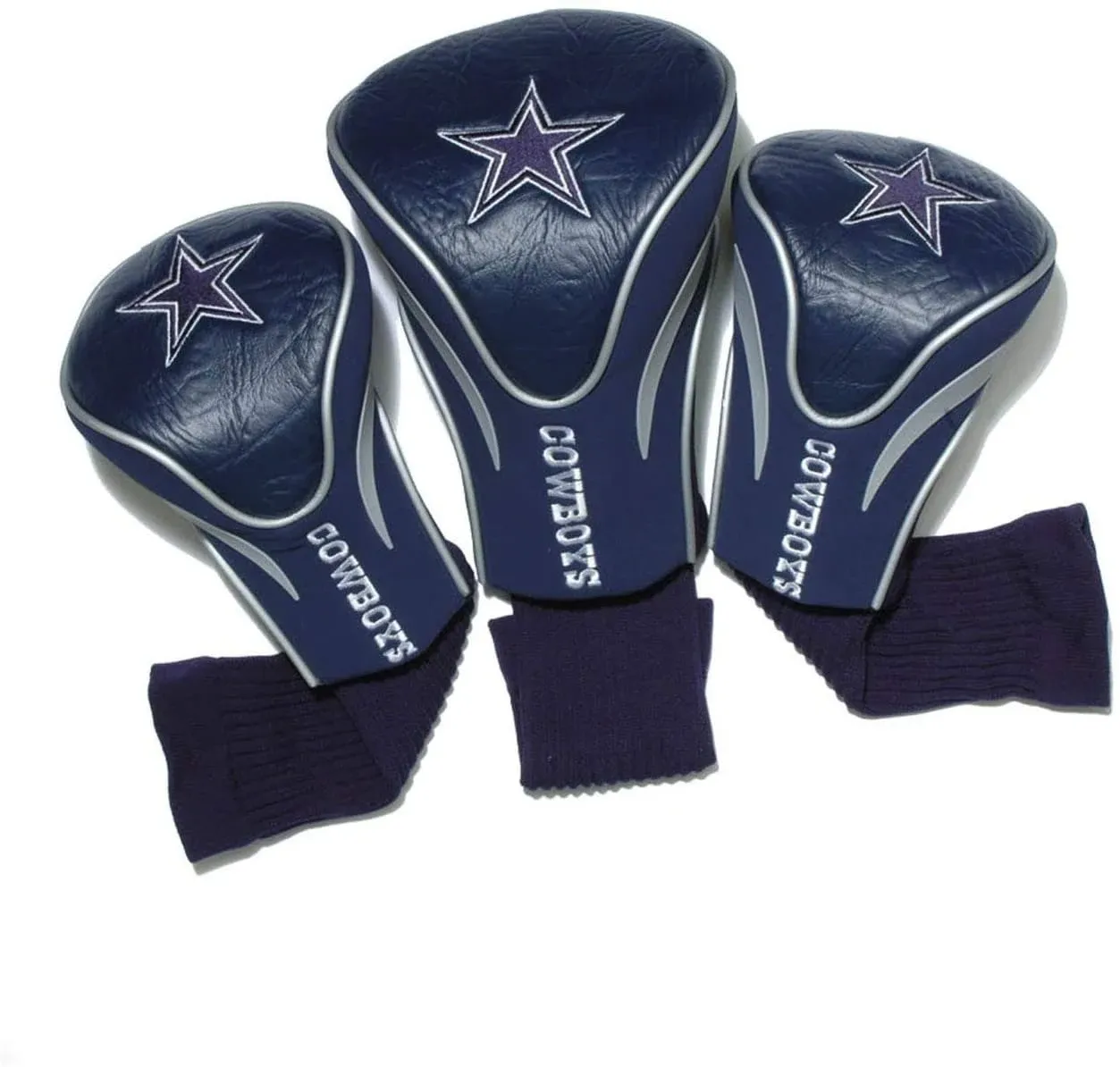 Team Golf Dallas Cowboys 3-Pack Contour Golf Club Headcovers