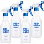 Plastic Spray Bottles 4 Pack 16 Oz for Cleaning Solutions, Planting, Pet, Ble...