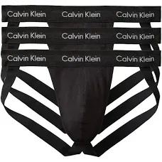 Calvin Klein L67236 Men&#039;s Black 3-Pack Jockstraps Size Medium New