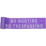 C.H. Hanson 100 ft. x 6 in. Plastic No Hunting No Trespassing Barricade Tape, Purple