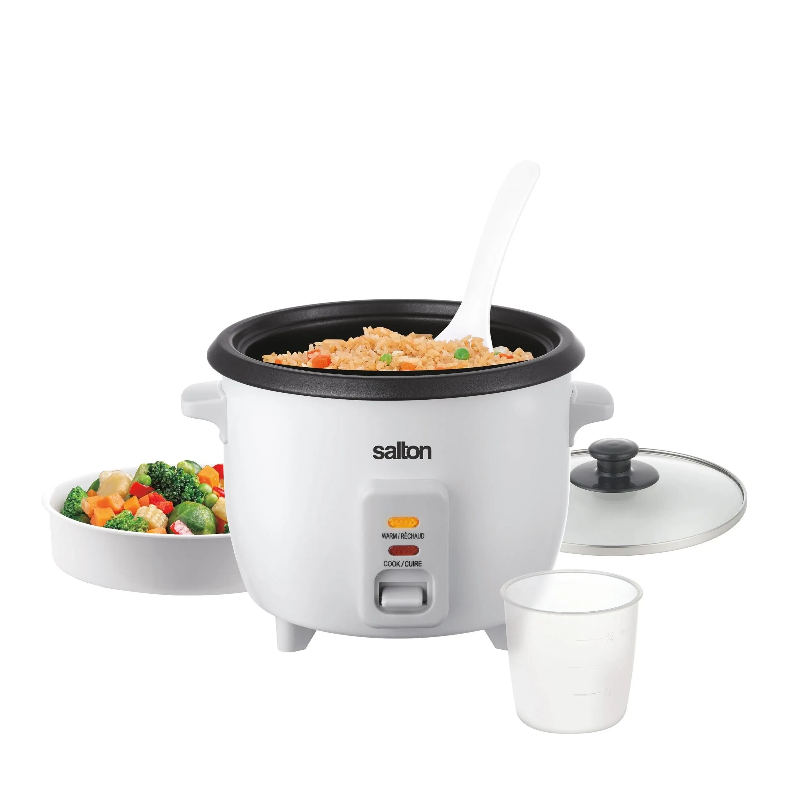 Salton Automatic 6-Cup Rice Cooker - White