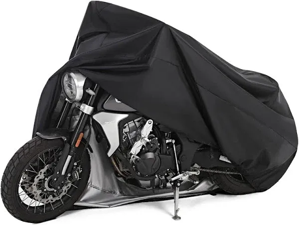 Motorcycle Cover All Season Universal Weather Waterproof Motorbike Cover with...