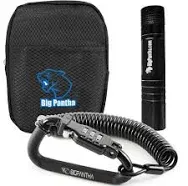 Motorcycle Helmet Lock &amp; Security Cable-Black Carabiner Combination Lock Secures