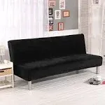 Thick Plush Stretch Armless Futon Cover