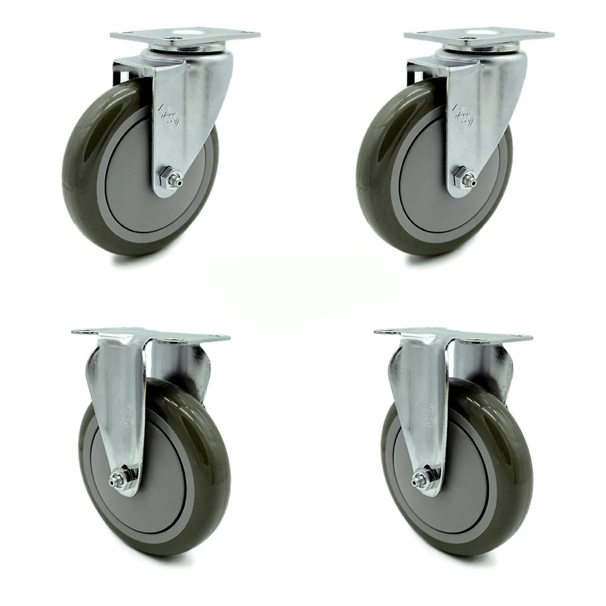 Rubbermaid 4400, 4500 Series Heavy Duty Replacement Casters (Set of 4)