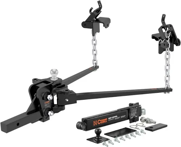 Trunnion Spring Weight Distribution Hitch w 2-5/16&#039;&#039; Trailer Ball &amp; Sway