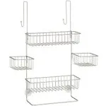 mDesign Steel Bathroom Shower Caddy Hanging Rack Storage Organizer