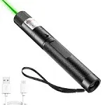 Long Range Tactical Green Laser Beam Flashligh with USB Charging,Adjus<wbr/>table F...