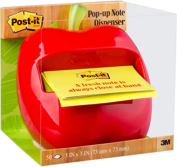 Post-it Pop-up Notes Apple-Shaped Dispenser