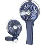 HandFan Handheld Misting Fan Portable Mister Fan USB Rechargeable Personal Mist Fan