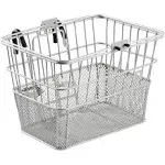 Retrospec Apollo Steel Bike Basket Silver