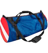 Sports Duffle Bag, Extra Large Mesh Dive Beach Bags and Totes with Large-Red