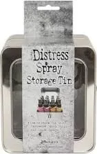 Tim Holtz Distress Oxide Spray Storage Tin Holds 12