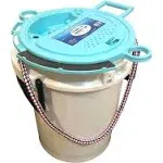 Lee Fisher Sports 5 Gallon iSmart Bucket (Rope Handle) with Essential Top (White)