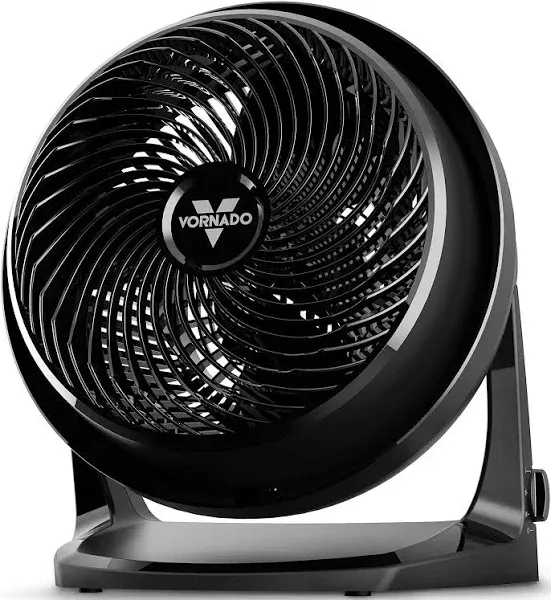 Vornado 62 Whole Room Air Circulator Fan with 3 Speeds, Black