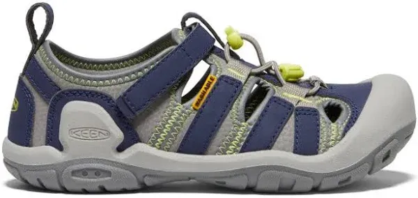 KEEN H2 Newport Kids Hiking Water Sandals Steel Grey/Waterfall 1026168 Size 12