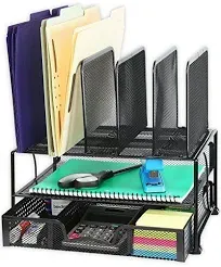 SimpleHouseware Mesh Desk Organizer