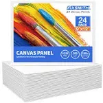 Canvas Boards for Painting 9x12 Inch, Super Value 24 Pack Paint Canvases, Whi...