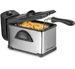 EDF2100 Electric Immersion Deep Fryer Removable Basket Adjustable Temperatu...