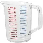 Rubbermaid Commercial Bouncer Measuring Cup, 1-Quart, Clear, FG321600CLR