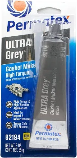 Permatex® Ultra Grey Silicone Gasket Maker - 3 oz.