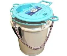 Lee Fisher Sports 5 Gallon iSmart Bucket (Rope Handle) with Essential Top - Blue