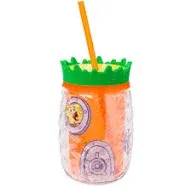 Silver Buffalo Spongebob and Gary Pineapple Double Wall Tumbler with Lid and Straw