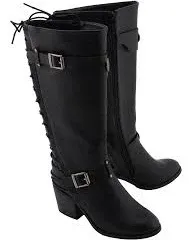 Milwaukee Leather MBL9427 Women's Black Tall Fashion Casual Boots with