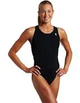 TYR Sport Girls' Solid Durafast Maxback Swim Suit