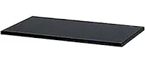 SSWBasics Laminated Black Melamine Shelf