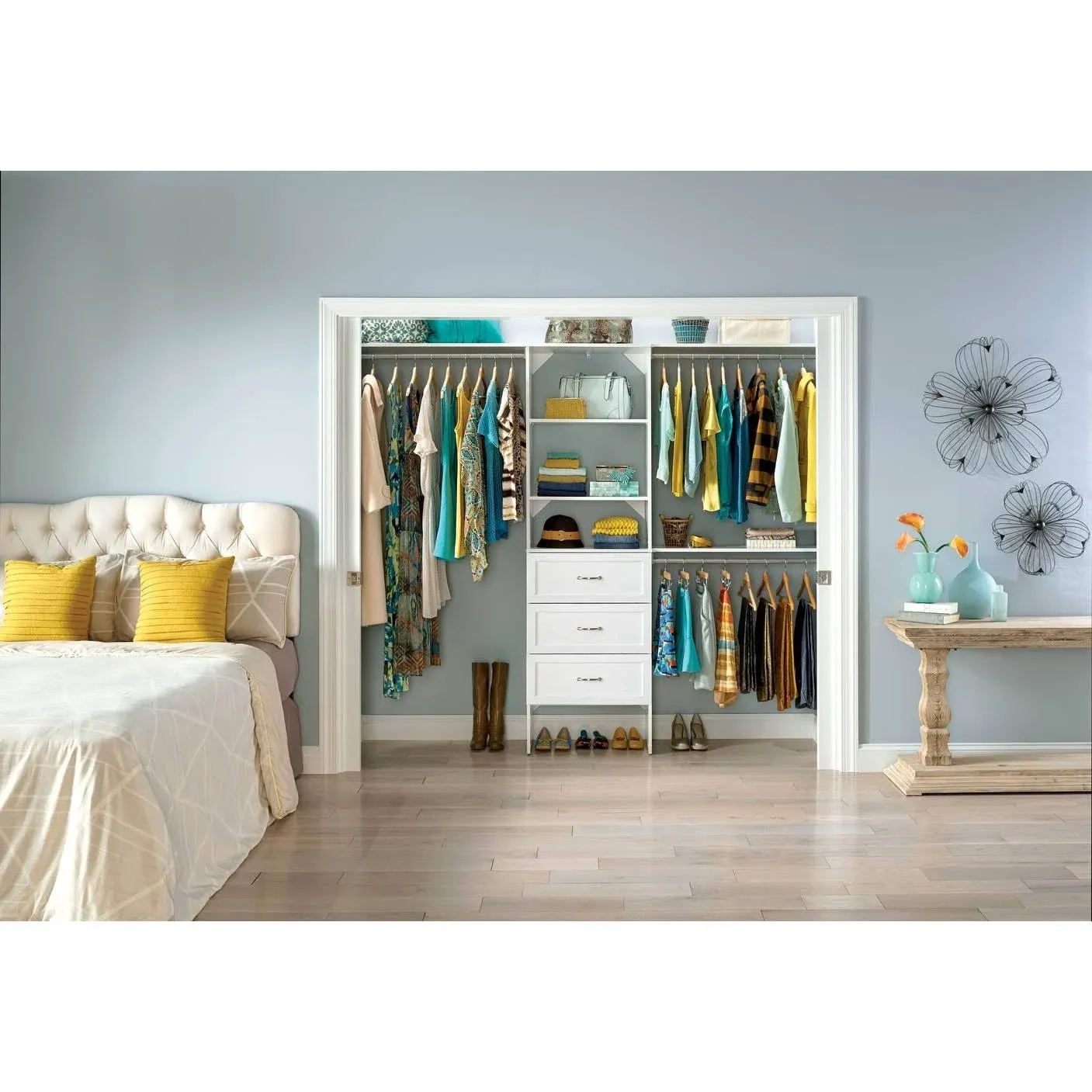 ClosetMaid SuiteSymphony 25 in. Closet Organizer with 3 Drawers - Pure White