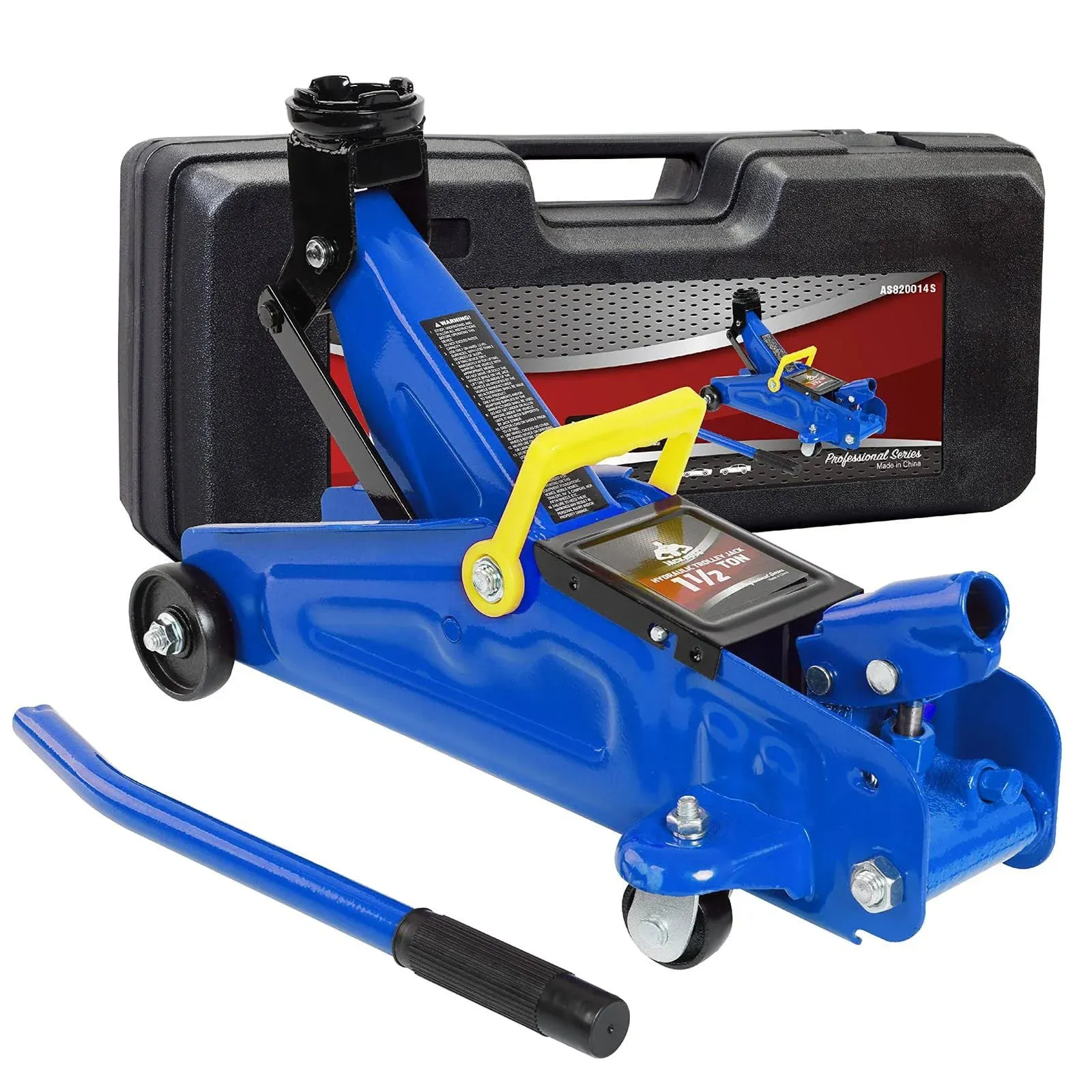 Floor Jack 1.5 Ton (3,300 LBs)Hydraulic Car Jack with Storage Case,Lifting Range