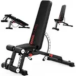 Keppi Bench1000 Pro 1200LB Heavy Duty Adjustable Workout Bench Press Set