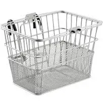 Retrospec Detachable Steel Half-Mesh Apollo Bike Basket with Handles