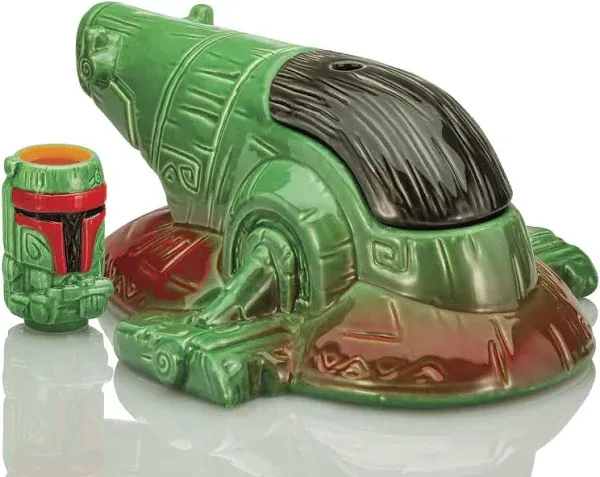 Geeki Tikis Star Wars Boba Fett's Starship 24-Ounce Punch Bowl With Mini Muglet