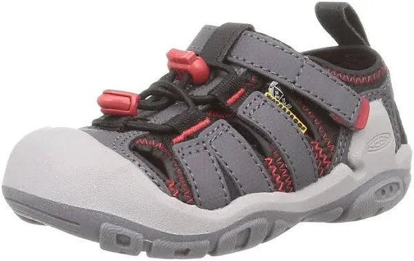 KEEN H2 Newport Kids Hiking Water Sandals Steel Grey/Waterfall 1026168 Size 12