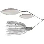 Strike King Tour Grade Double Willow Spinnerbait 3/4oz - White/Silver