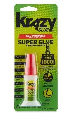 Krazy Glue KG92548R Brush-On Glue, 5 g Tube (Pack of 4)