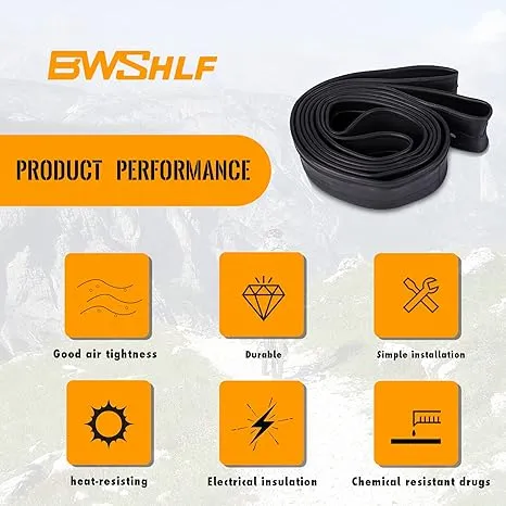 BWSHLF Bicycle Inner Tube 700x18-25/25-32/35-45, Road Bike Replacement Inner Tubes with 48mm & 60mm Presta Valve - 6 Pack