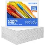 FIXSMITH Canvas Boards for Painting 8x10 Inch, Super Value 24 Pack Paint Canv...