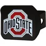 Sports Licensing Solutions | Officially Licensed NCAA Ohio State Buckeyes Black Metal Hitch Cover | Realry