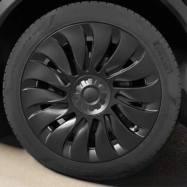 KAVANIC Wheel Cover Hubcap 19 Inch Matte Black for 2020-23 Model Y