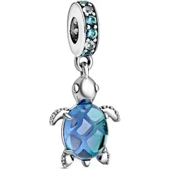 Pandora Murano Glass Sea Turtle Dangle Charm