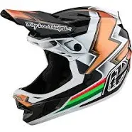 Troy Lee Designs D4 Carbon Helmet W/MIPS Stealth Black / Silver - Cosmetic Blem