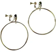 Vince Camuto | Clip-On Drop Hoop Earrings - Gold-Tone | Realry