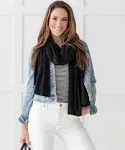 zestt organics The Dreamsoft Travel Scarf in Black