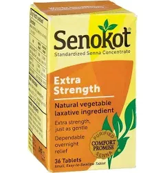 Senokot Extra Strength 36ct - Twin Pack, Size: 36 ct