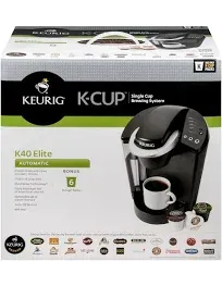 Keurig K40 Single Cup Brewing System Coffee Maker K-cups Black - Tested