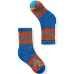 Smartwool - Kids Hike Full Cushion Striped Crew Socks - SM Laguna Blue