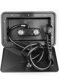 DURA FAUCET DF-SA170-BK RV Exterior Shower Box Kit (Black)